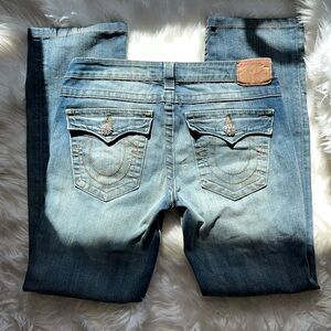 True Religion “Billy” Crystal Button Blue Jeans 👖~ Sz 31